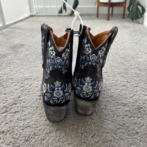 Old Gringo Sora Navy Country Blue Ankle Boots - Picture 3 of 8